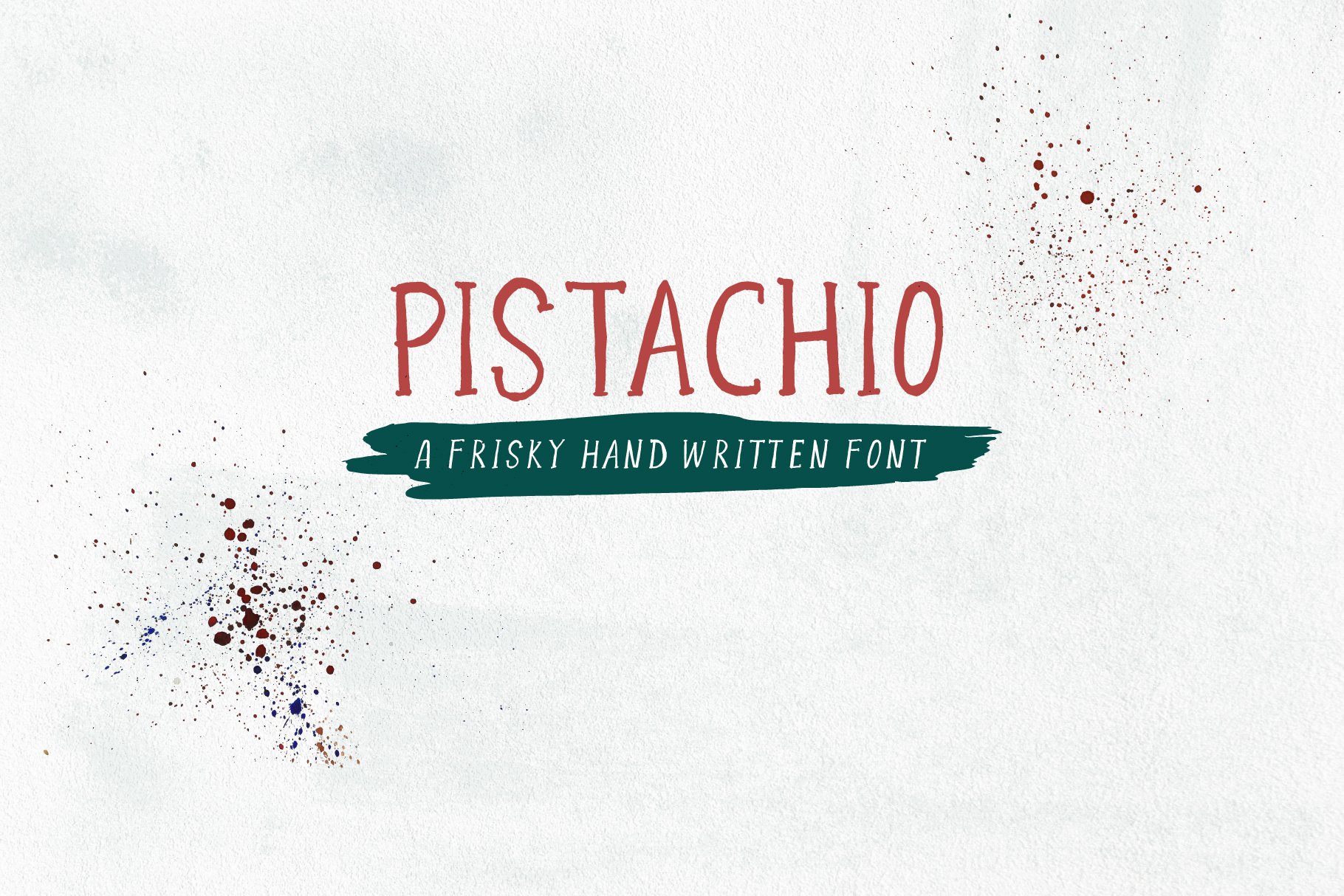 Pistachio - Frisky Handletterd Font cover image.