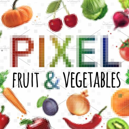 Pixel Fruit & Vegetables cover image.