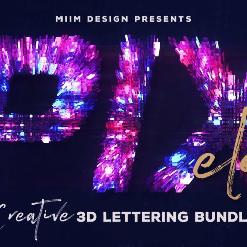 Pixelo – 3D Lettering cover image.