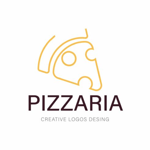 pizza vector logo template cover image.