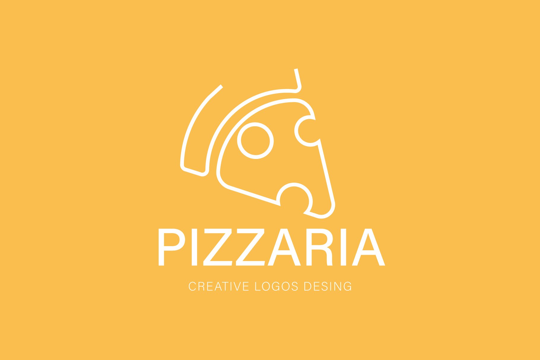 pizza logos yelow two 386