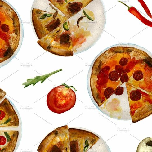 Pizza pattern cover image.