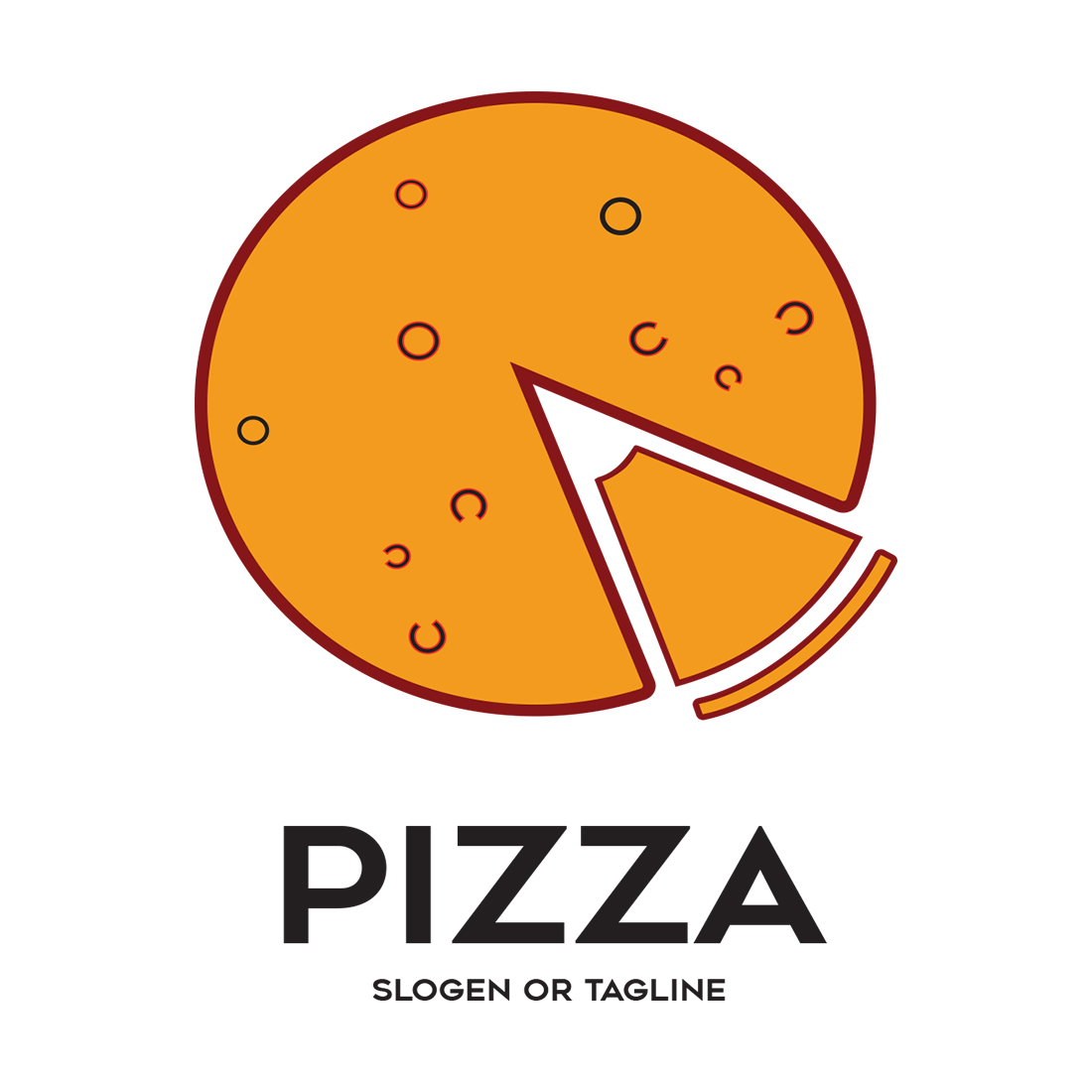 Pizza Logo Template PNG vector in SVG, PDF, AI, CDR format