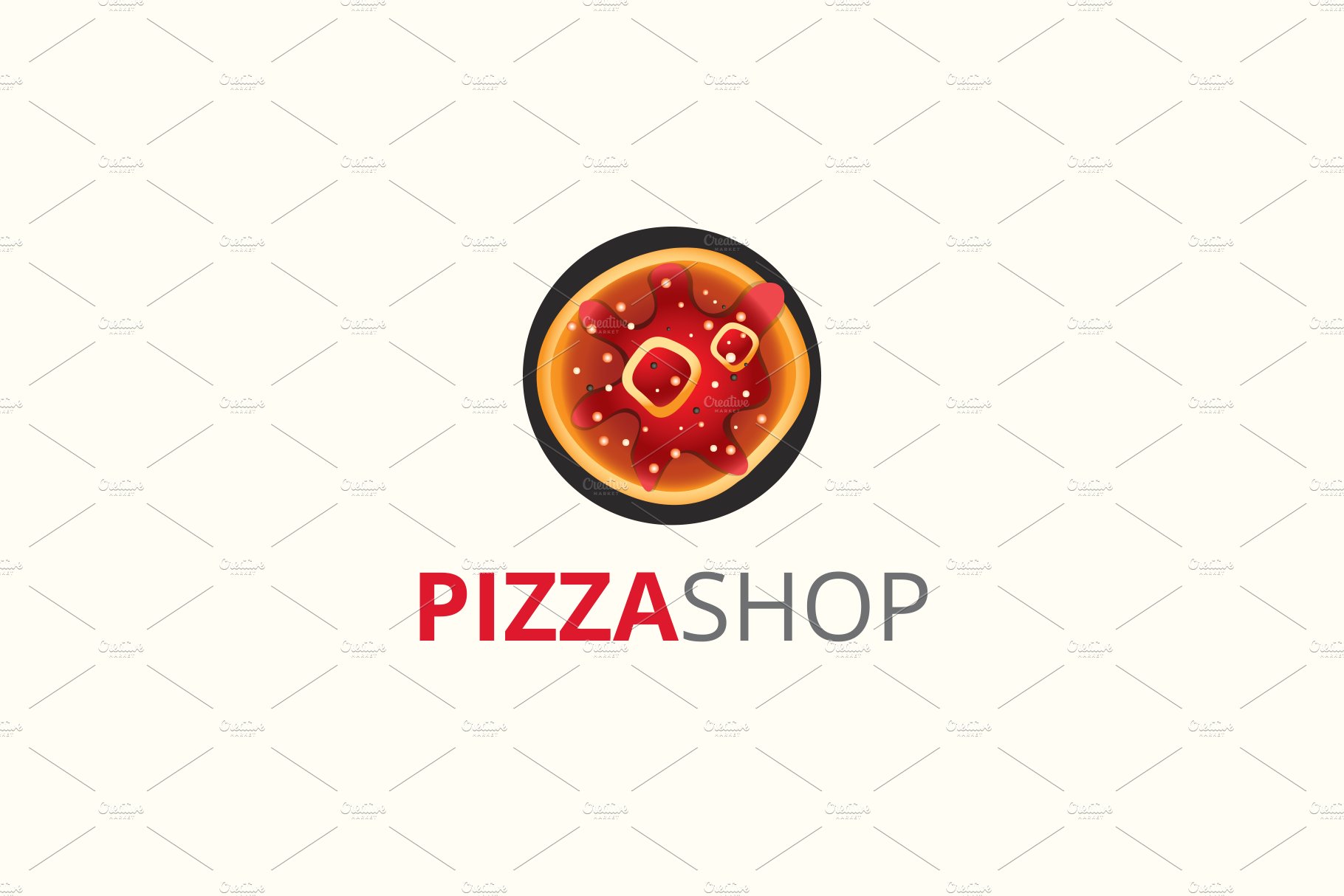 Pizza shop Logo cover image.