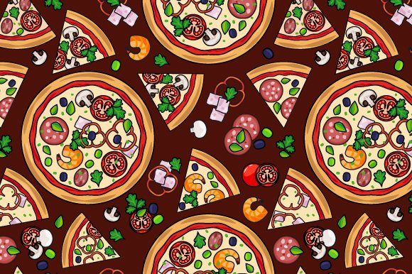 Pizza pattern cover image.