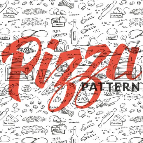 Handdrawn Pizza Pttern cover image.