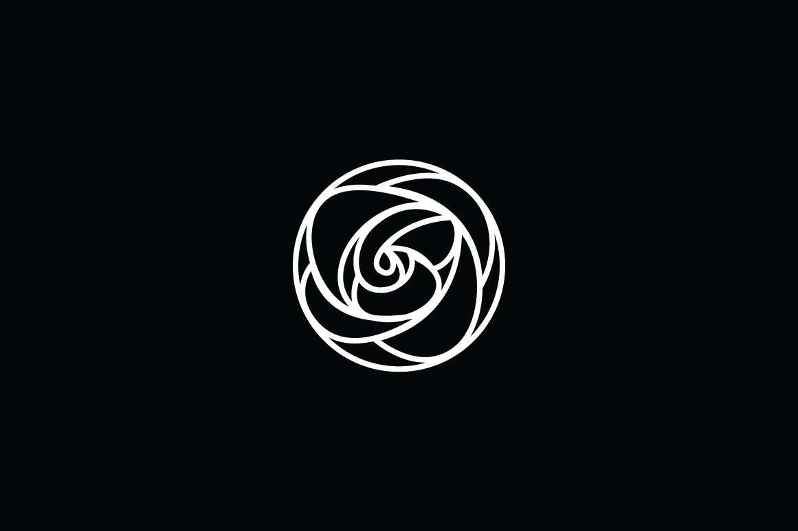 Rose Planet Logo Template preview image.
