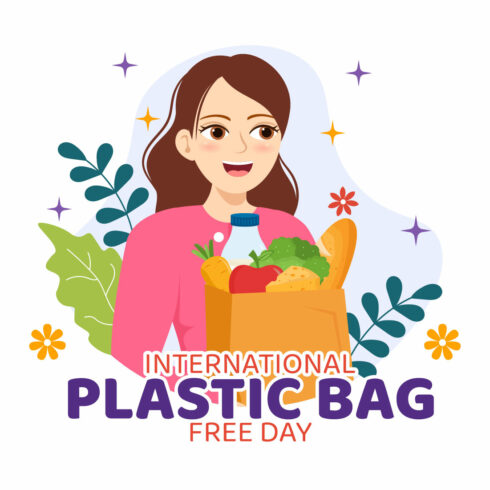 13 International Plastic Bag Free Day Illustration cover image.