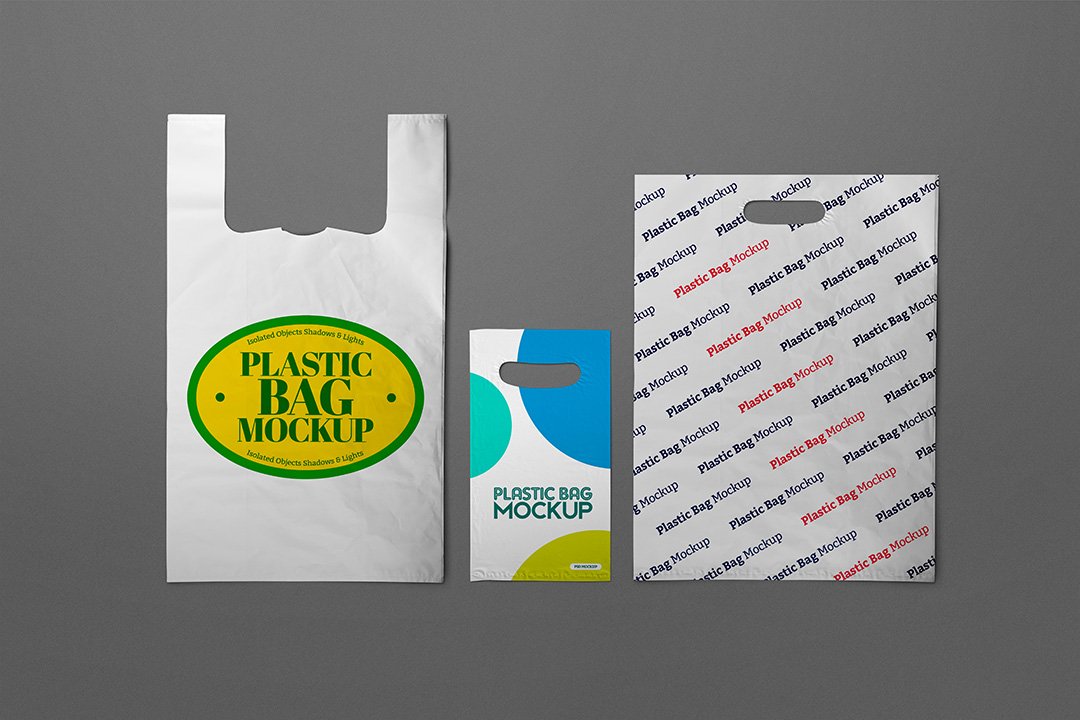 Plastic Bag Mockups cover image.