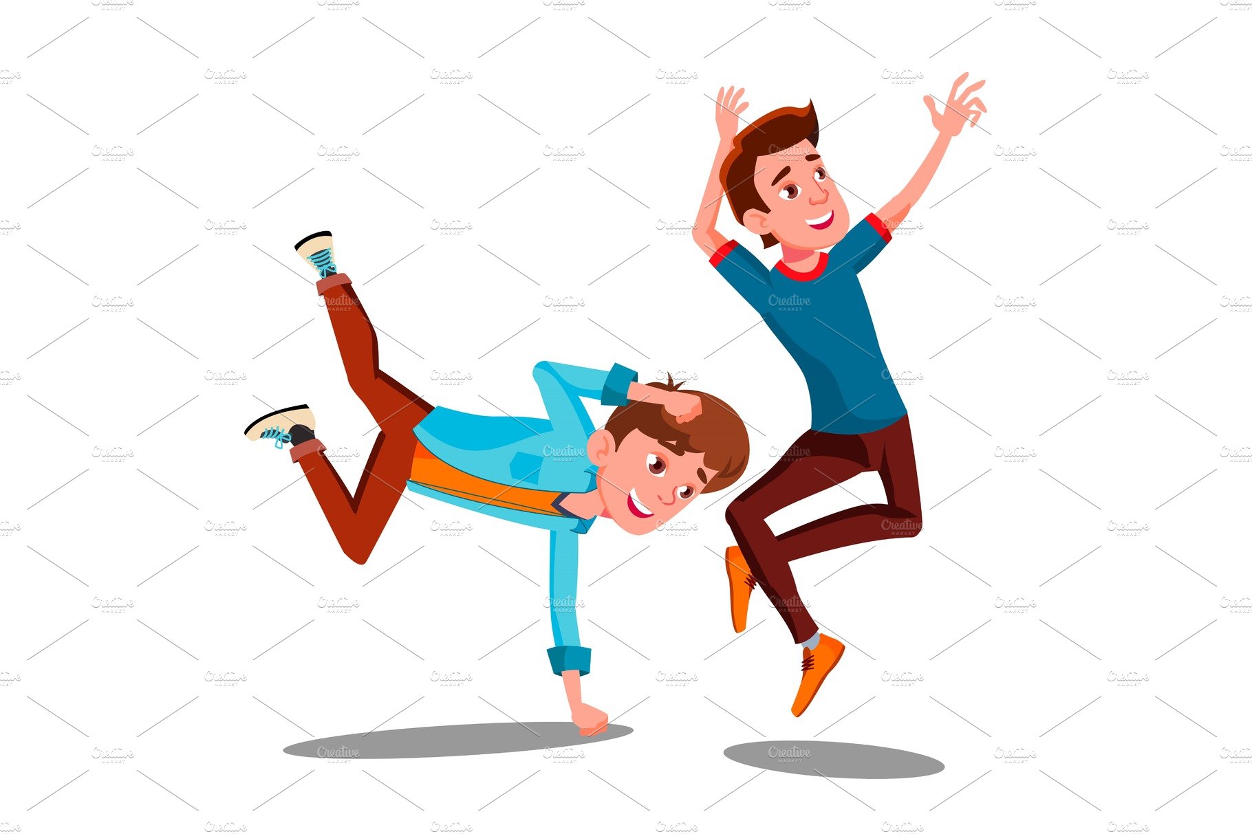 Two Boys Dancing Break On Arms cover image.
