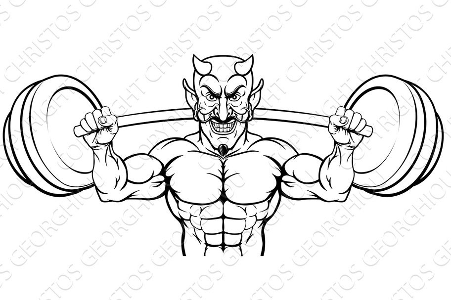 Devil Weight Lifting Body Builder cover image.