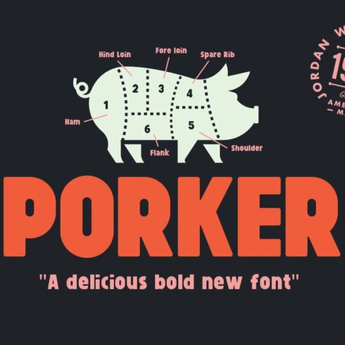 Porker Font (+ Bonus Pack) cover image.