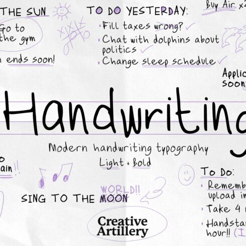 Handwriting Font cover image.