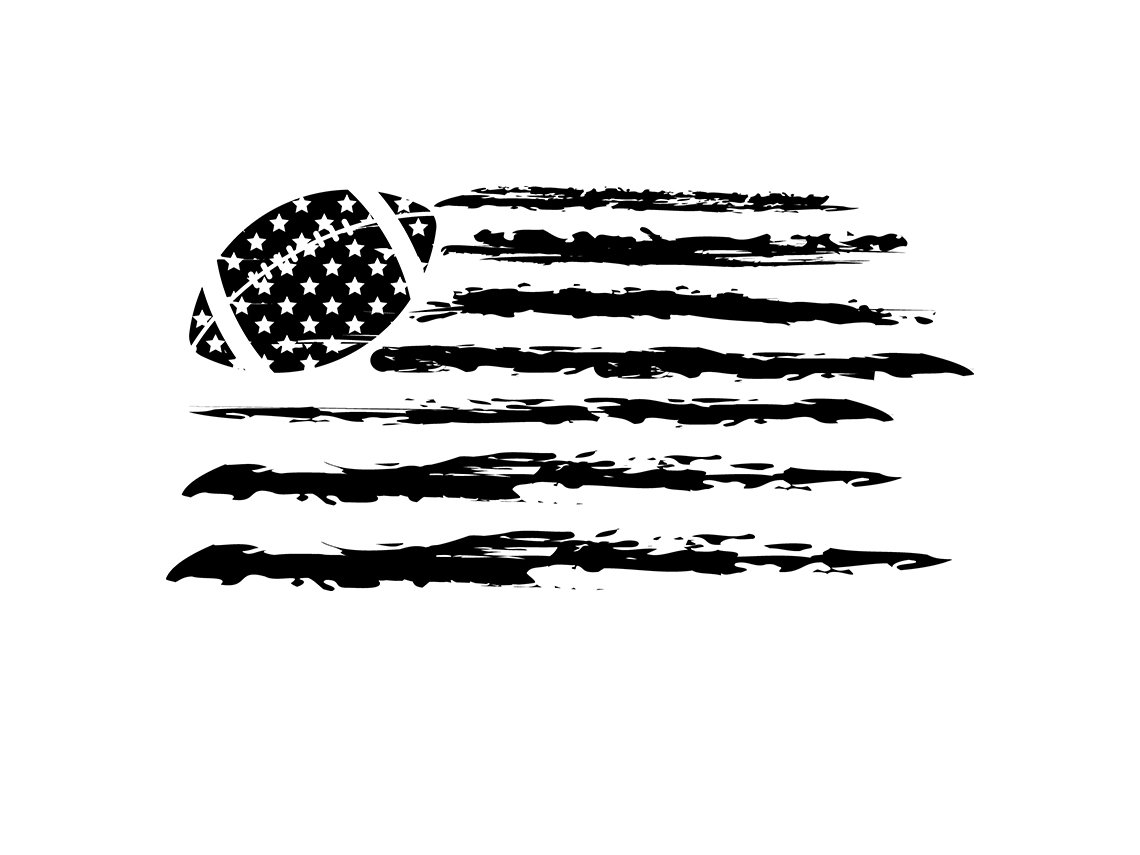 Distressed Football USA Flag cover image.