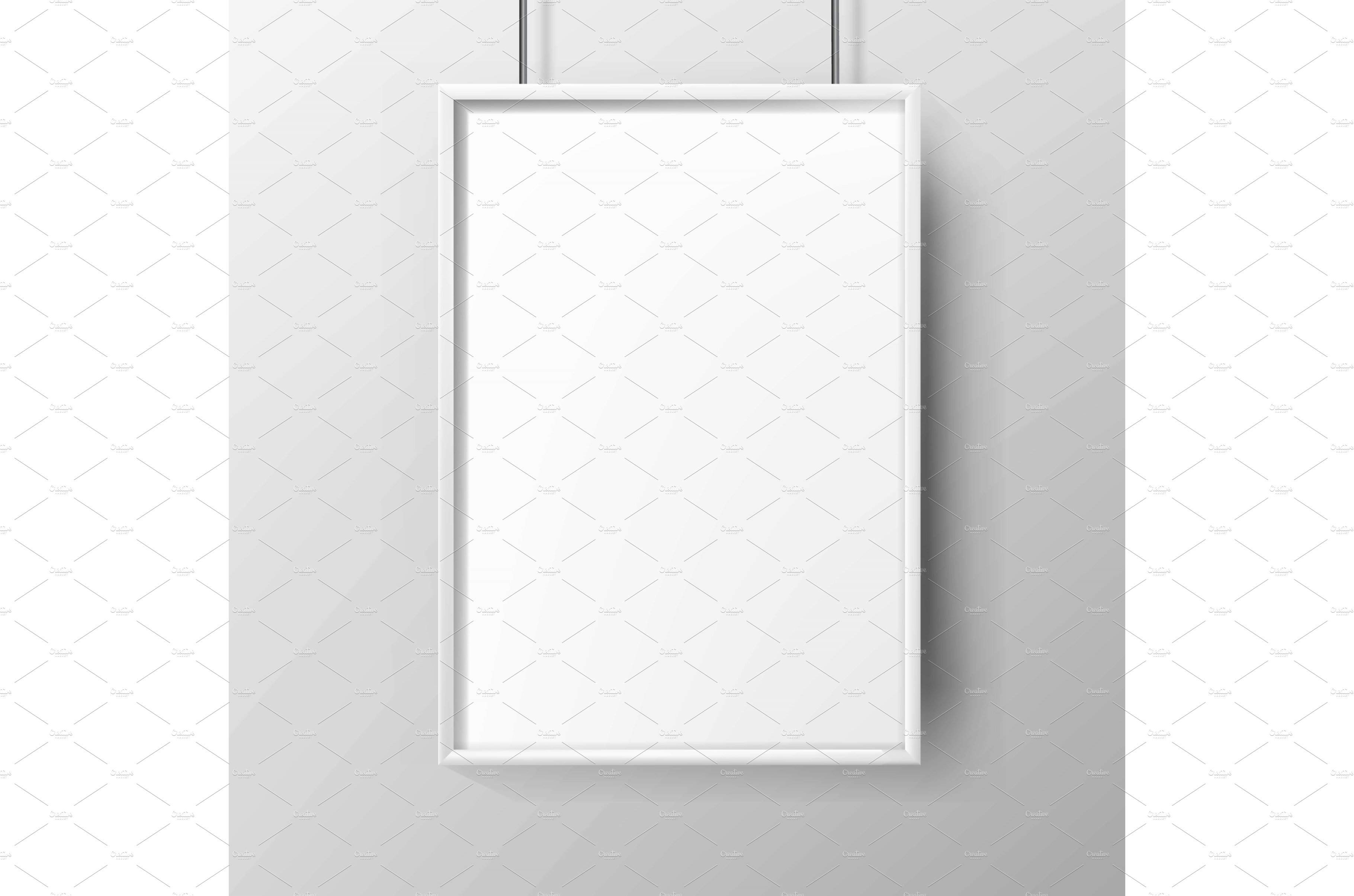 Poster Blank Advertising Paper With cover image.