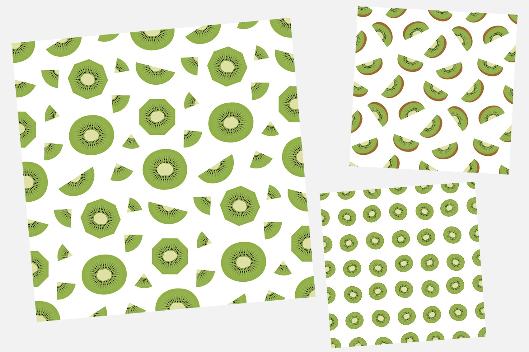Kiwi pattern. Kiwi digital paper SVG preview image.