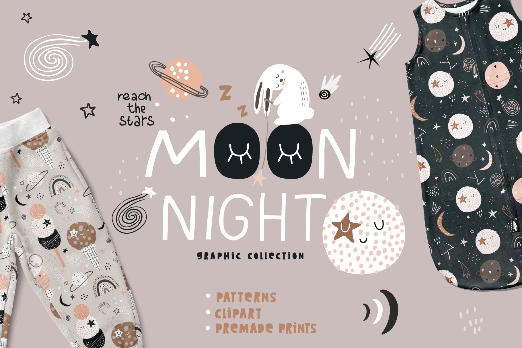 MOON night graphic collection cover image.