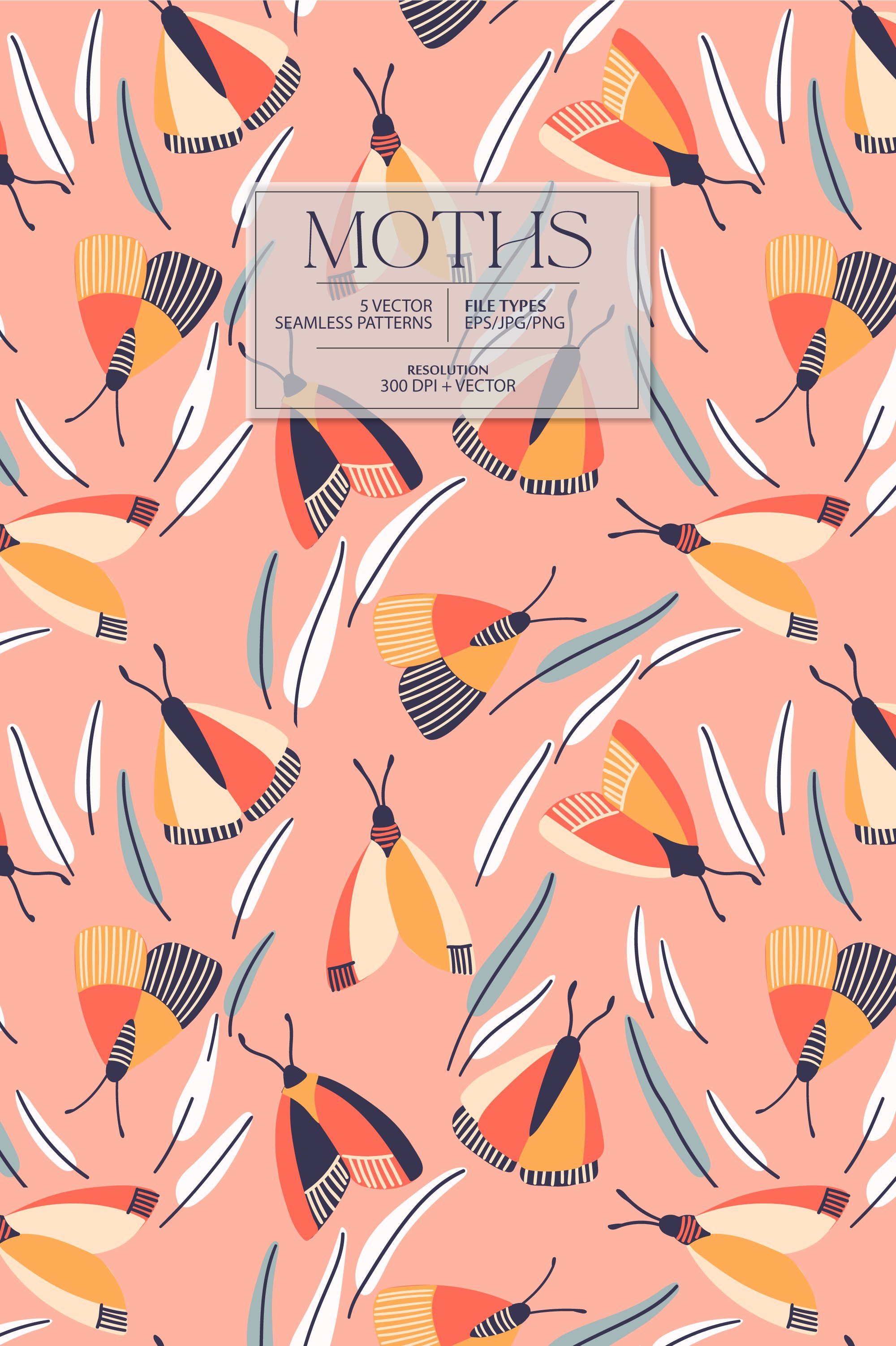MOTHS seamless pattern cover image.
