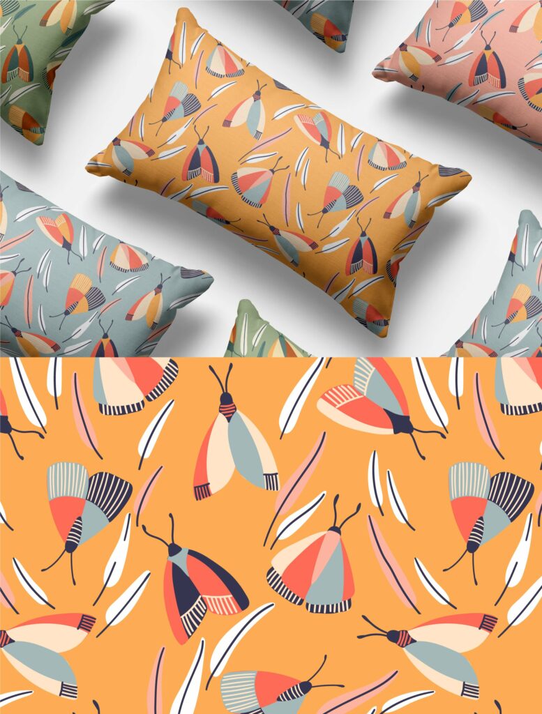 MOTHS seamless pattern – MasterBundles