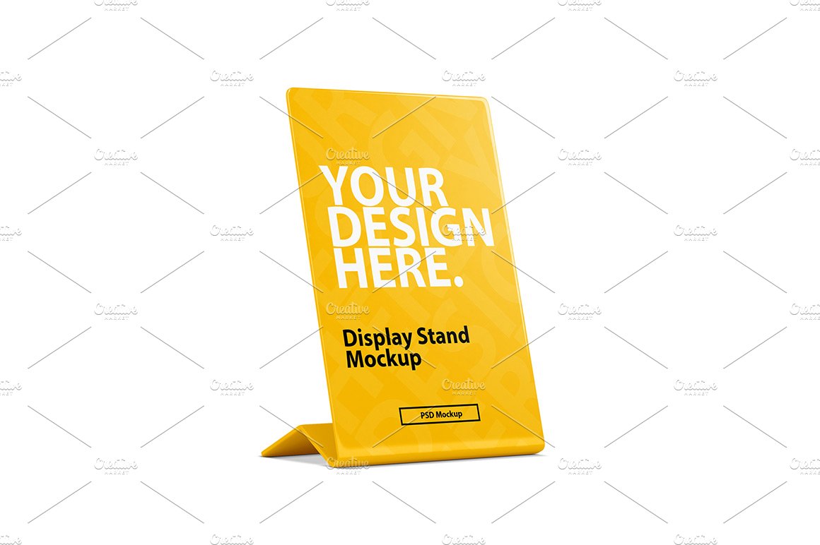 Display Stand Psd Mockup preview image.