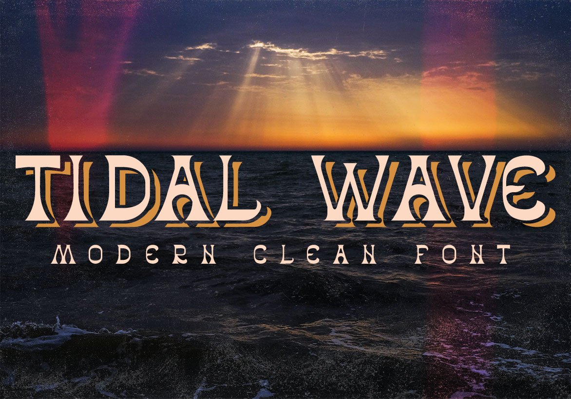 Tidal wave font cover image.