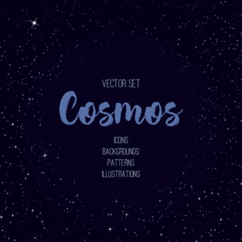 Cosmos vector set cover image.
