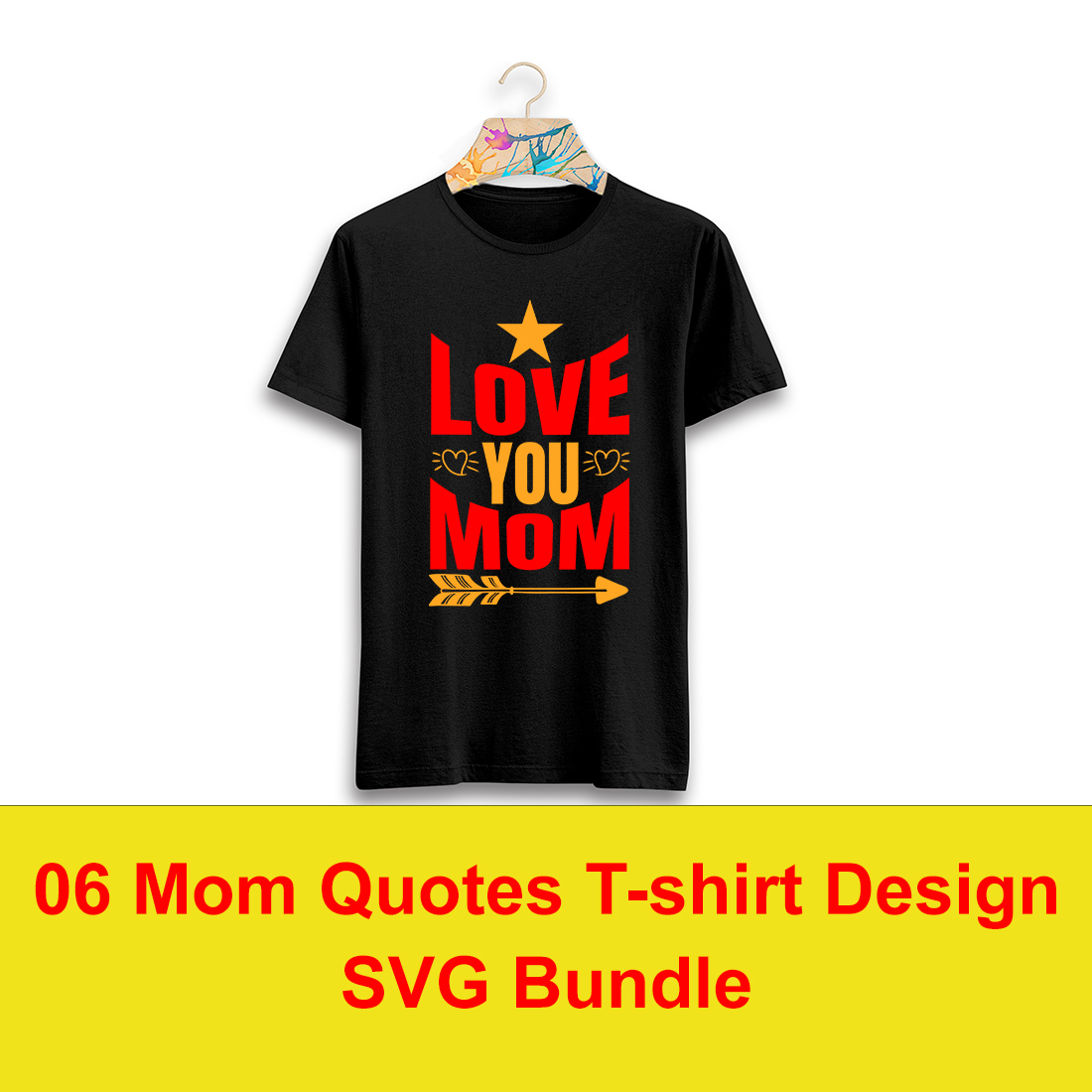 06 Mom Quotes T-shirt Design SVG Bundle cover image.