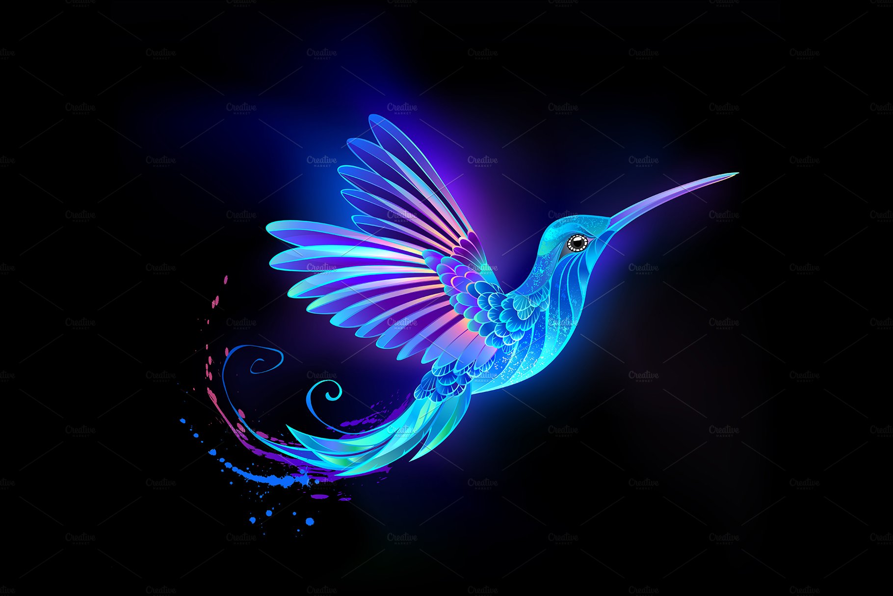 Neon Hummingbird cover image.