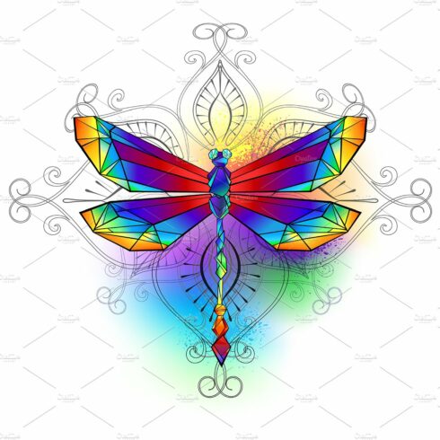 Bright Polygonal Dragonfly cover image.