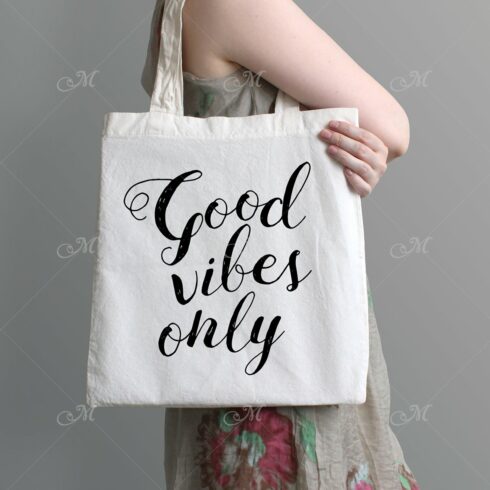 Eco Tote Bag Mock-up w Model cover image.