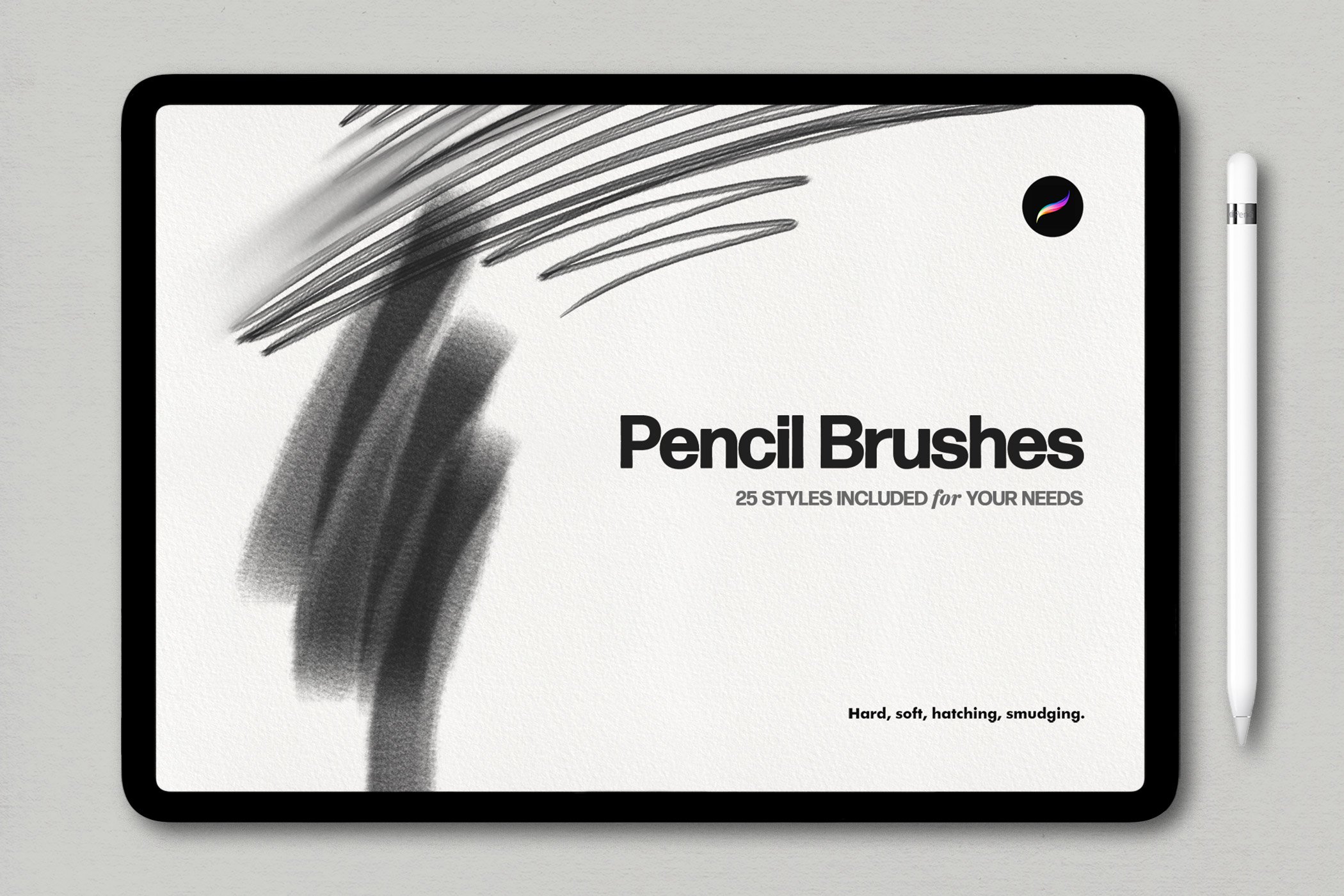 Basic Pencil Procreate Brushes cover image.