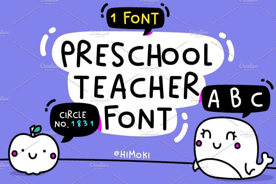 Circle.Preschool.Teacher.kids.font cover image.