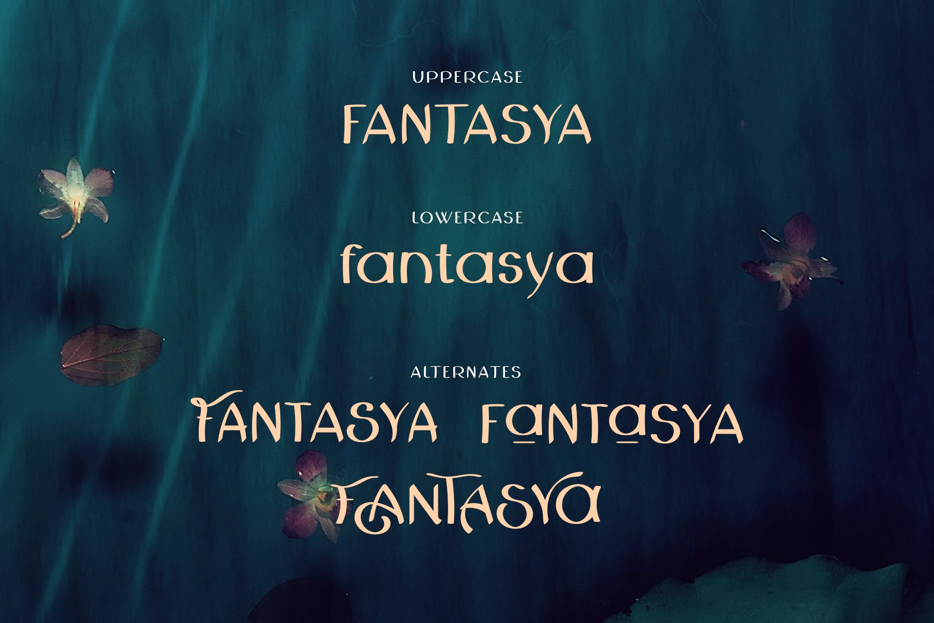 Fantasya Hand Drawn Font preview image.