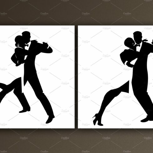 Silhouettes of Tango dancers cover image.
