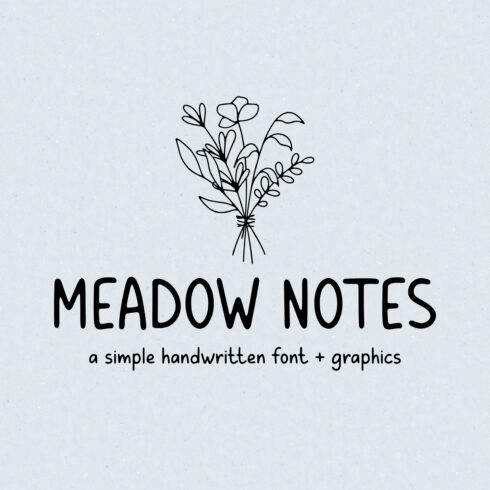 Meadow Notes - Handwritten Font cover image.