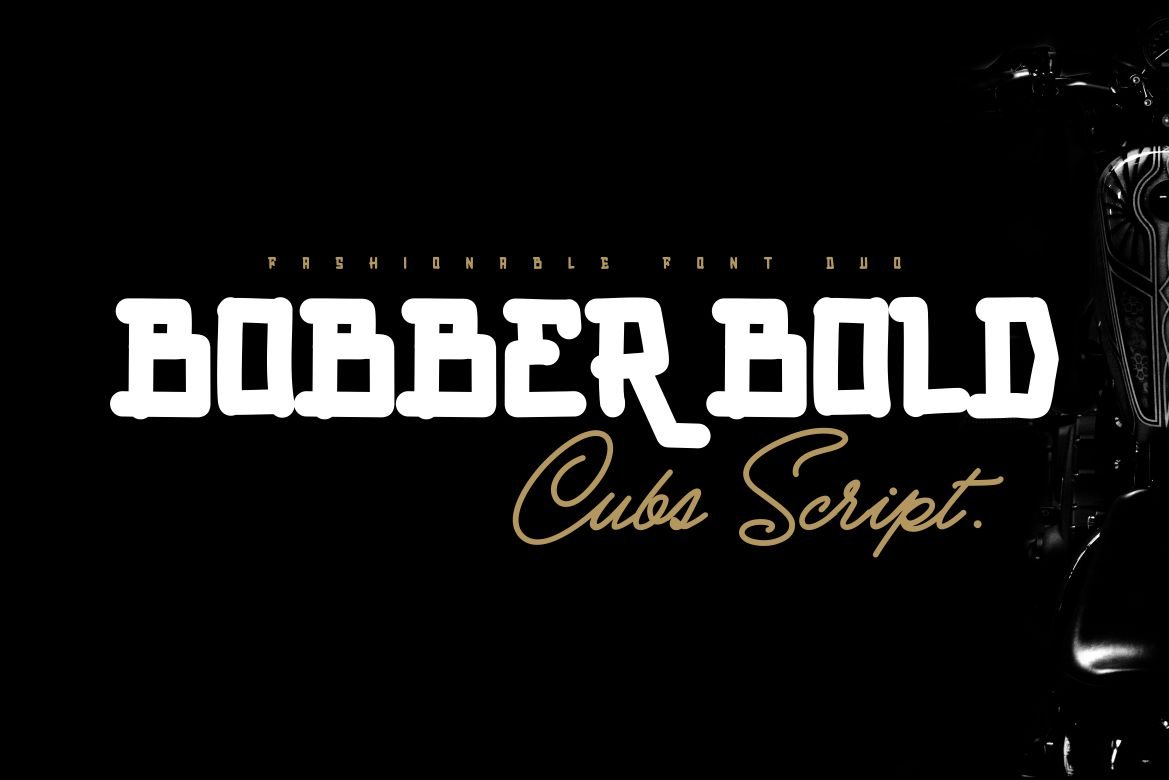BOBBER BOLD & Cubs Script (FONT DUO) cover image.