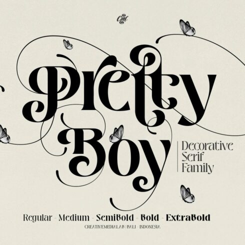 Pretty Boy - Decorative Serif family cover image.
