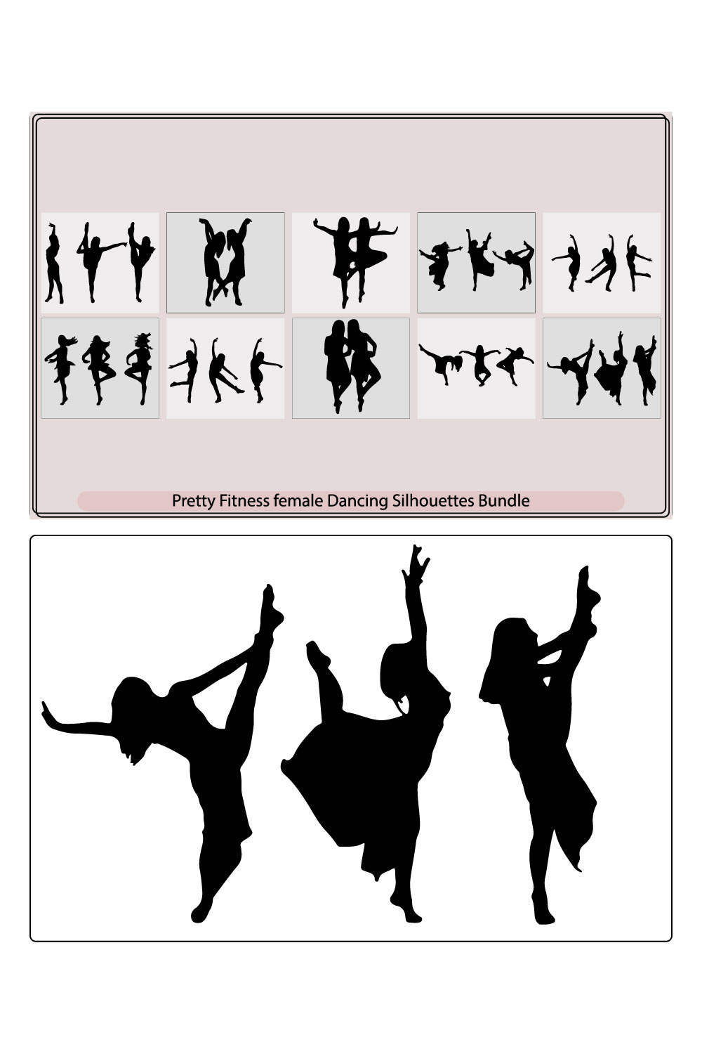 Pretty fitness female dancing,woman dancing silhouette ,dancing pretty ballerina,Young pretty ballerina women pinterest preview image.