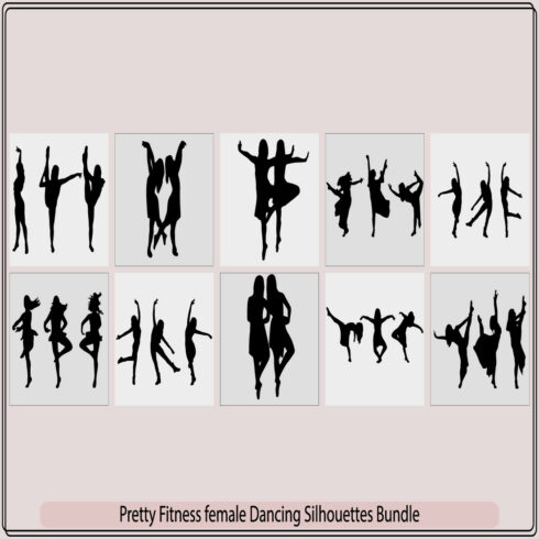 Pretty fitness female dancing,woman dancing silhouette ,dancing pretty ballerina,Young pretty ballerina women cover image.