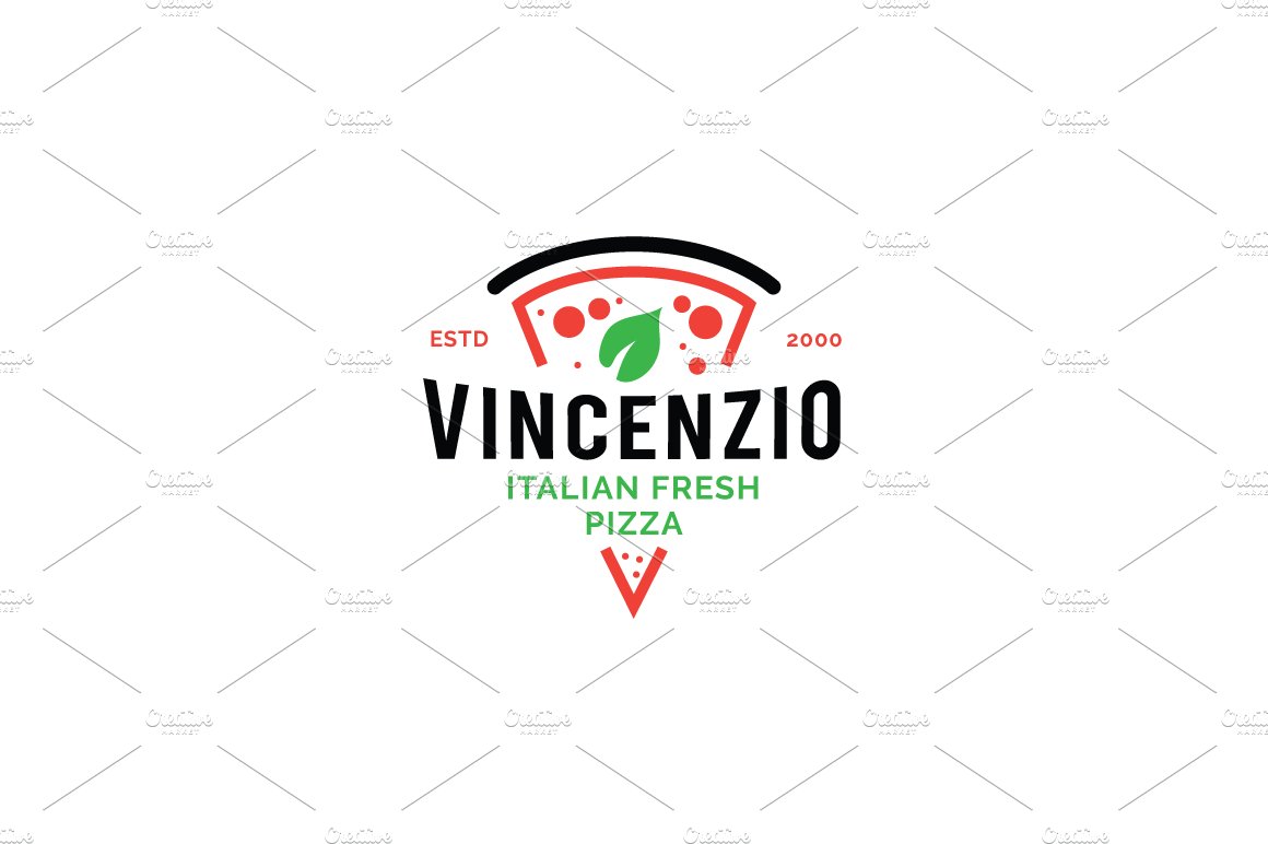 Fresh Pizza Logo Icon - Download in Flat Style