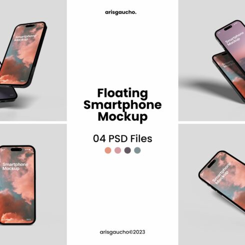 Floating Smartphone Mockup cover image.