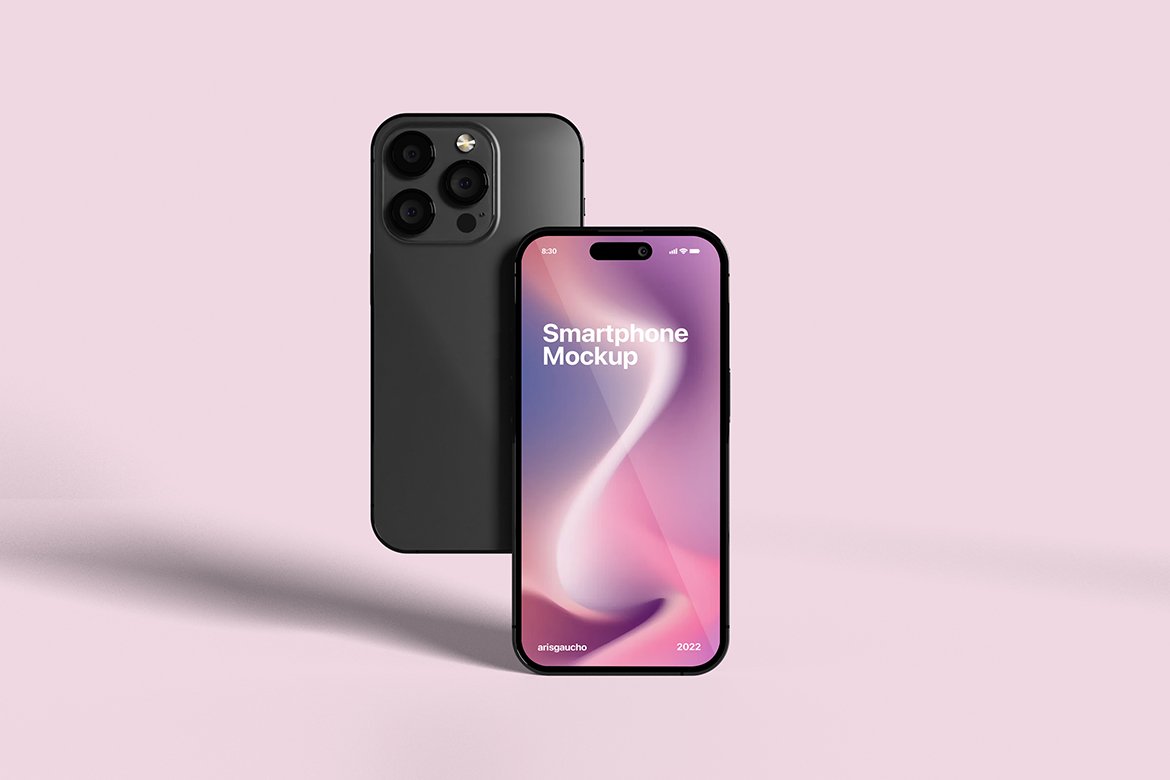 Colorful Smartphone Mockup preview image.