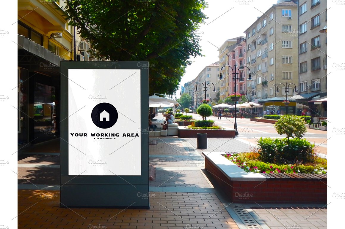 Street Billboard Mockup cover image.