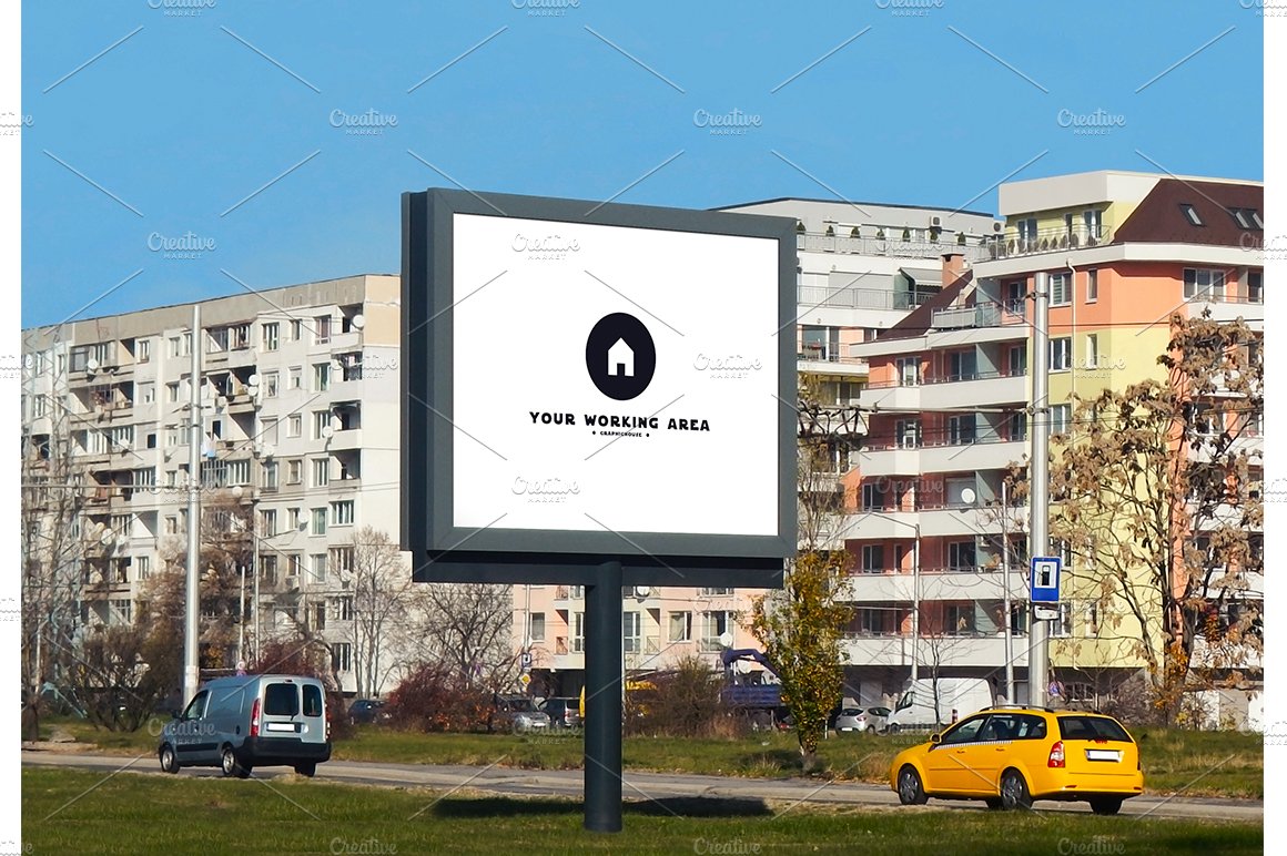 Urban Billboard Mockup cover image.