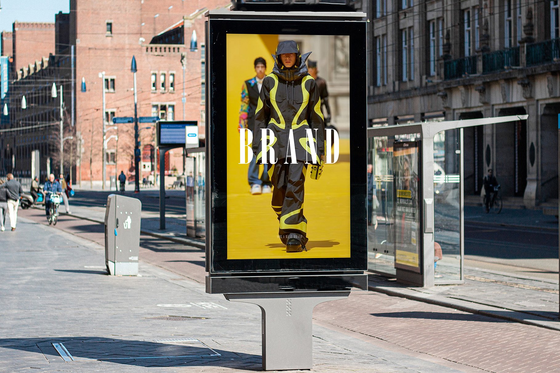 Amsterdam Urban Poster Mockup PSD preview image.