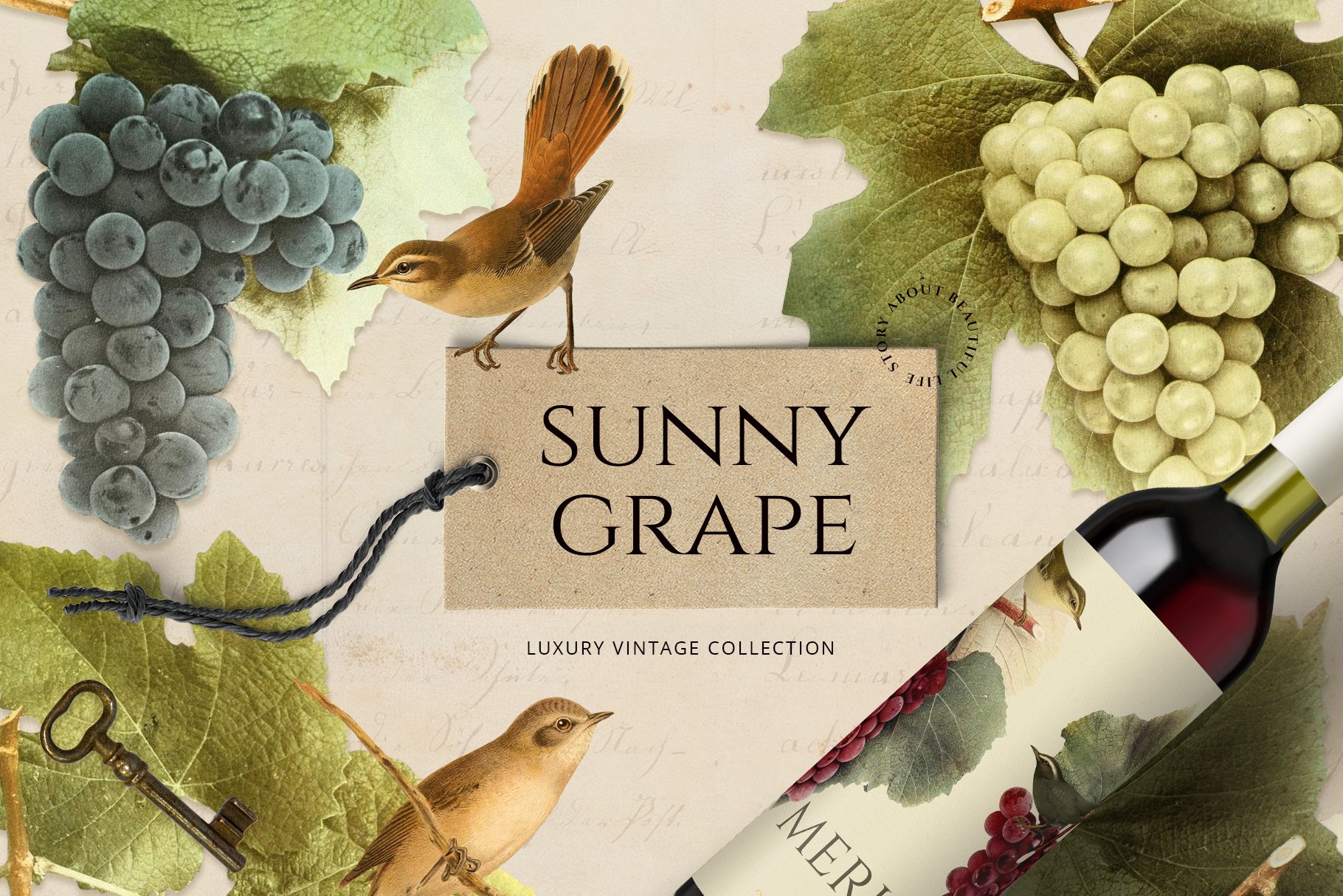 Sunny Grape - luxury vintage set cover image.