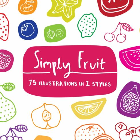 Simply Fruit Illustration Pack cover image.