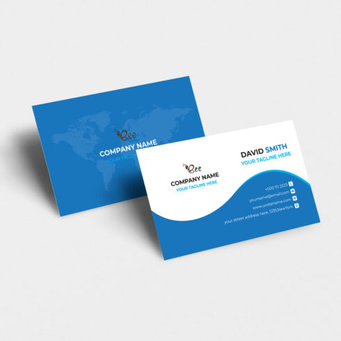 Minimal and Modern Business Card Template cover image.