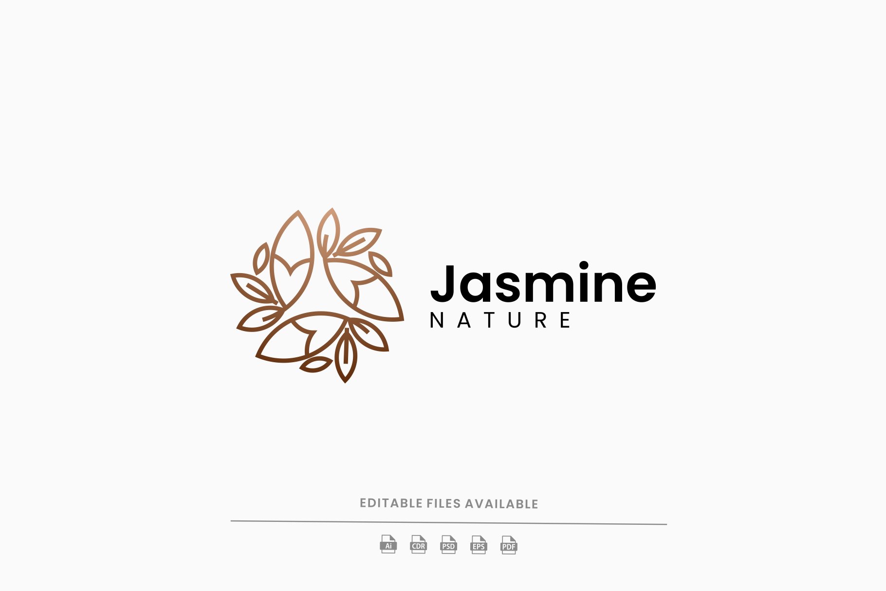 Jasmine Line Art Logo cover image.