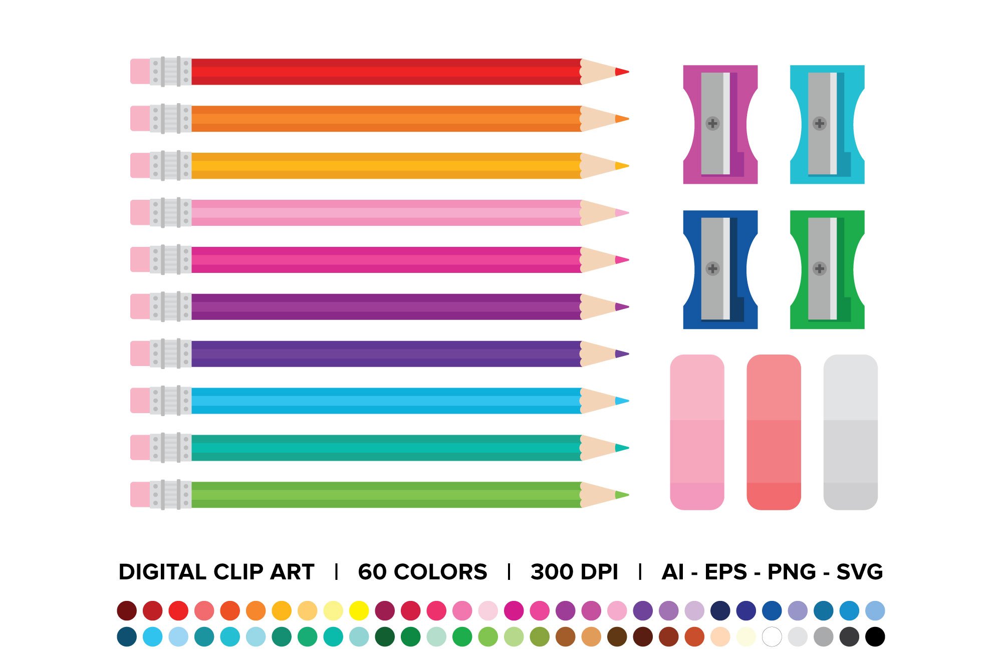 Color Pencil, Sharpener, and Eraser cover image.